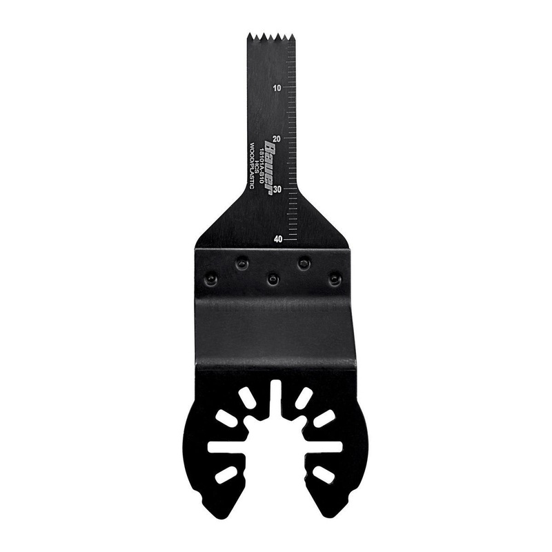 BAUER 3/8 in. High Carbon Steel Plunge/Flush Cutting Blade for Oscillating Multi-Tools