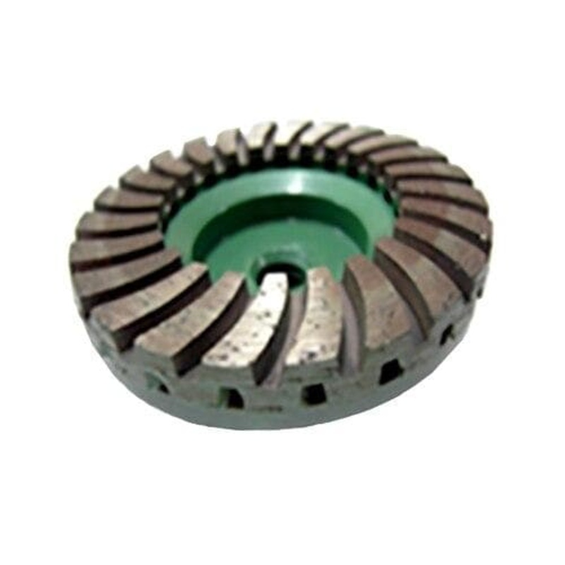 Double Row Cup Wheel (Accordion) 4″ Position 1 (Coarse)