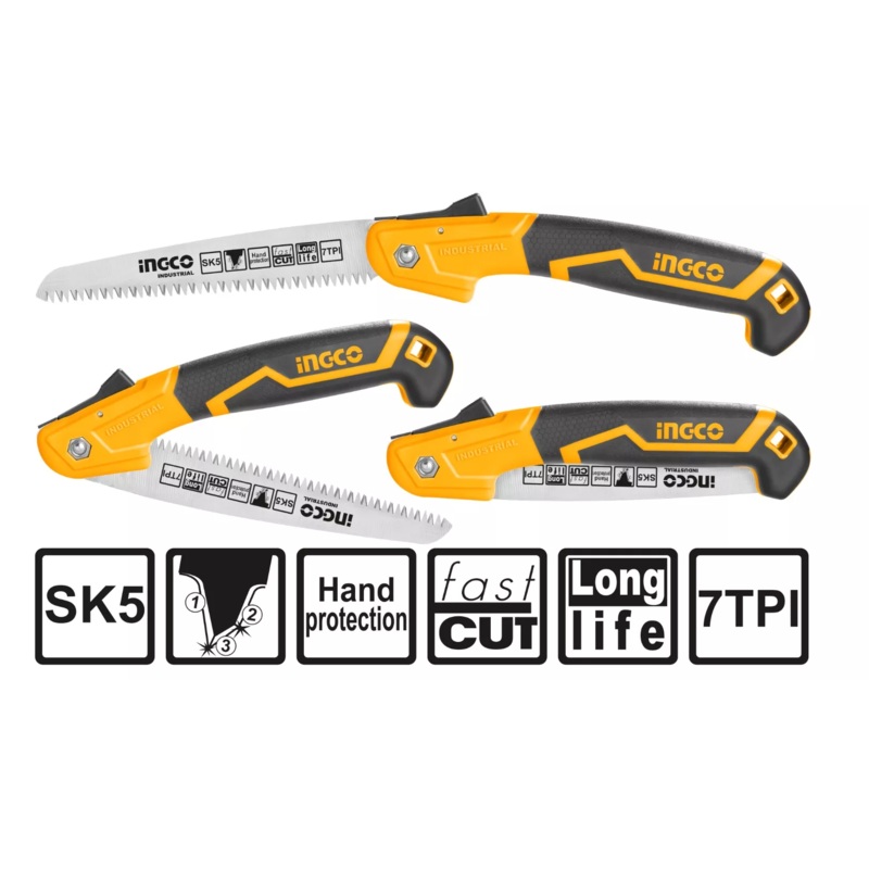 Ingco HFSW18028C Folding Saw 7″