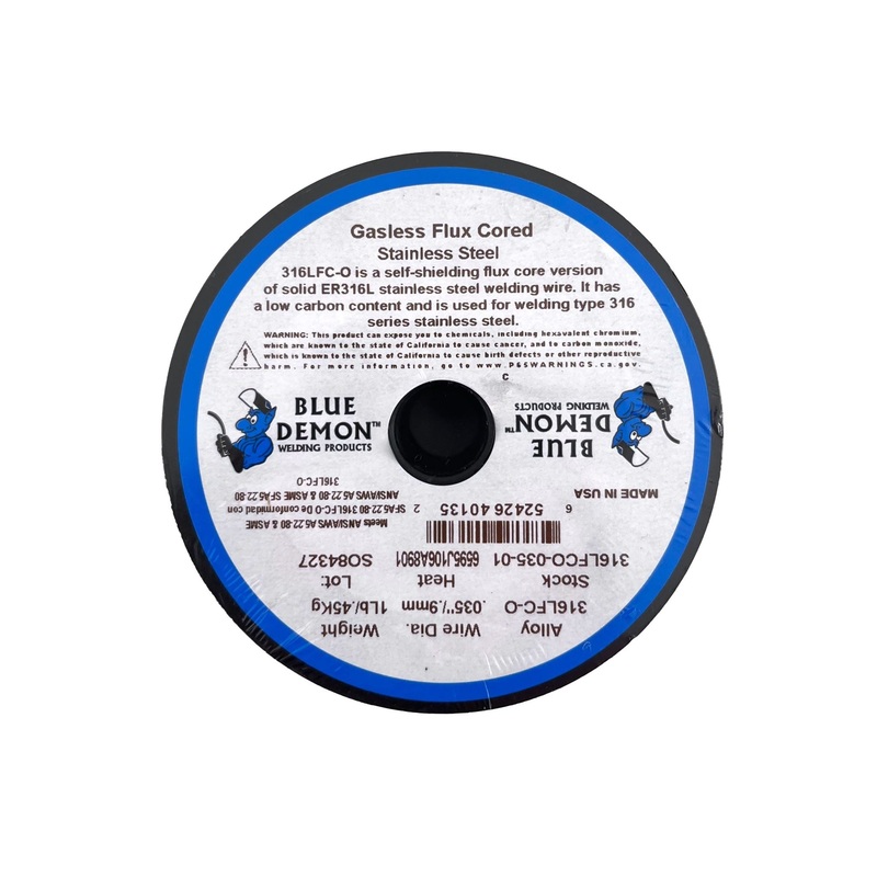 STAINLESS STEEL 316 FLUX CORED wire 0.9 MINI spool Default