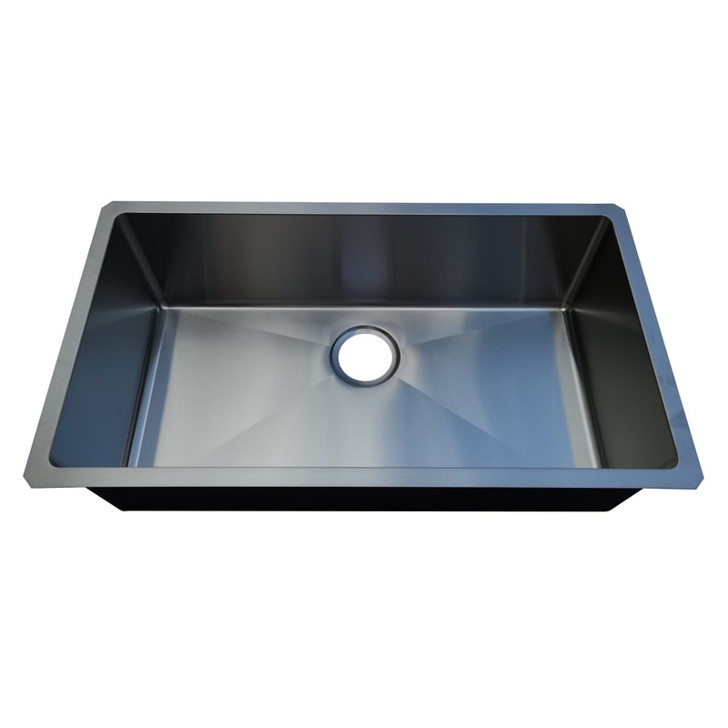 18g Micro Radius 3218 Single Bowl Undermount Stainless Steel Kitchen Sink