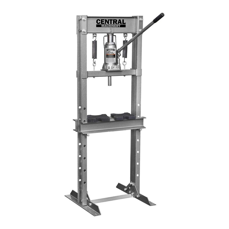 CENTRAL MACHINERY 12 Ton H-Frame Floor Shop Press