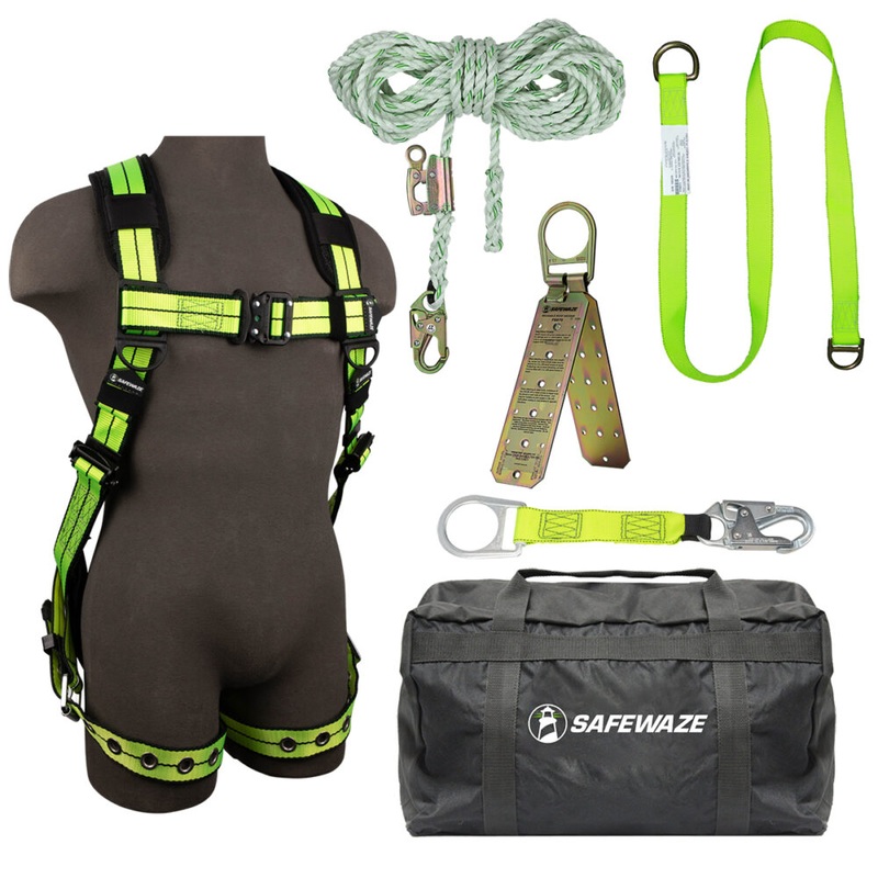 PRO+ Bag Roof Kit: FS-FLEX185 Harn, FS700-50GA VLL, FS813 Extender, FS811-20 Strap, FS870 Anchor, FS8175 Bag S/M