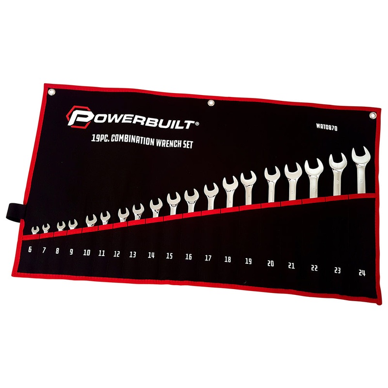 19PC METRIC R&OE FULLY POLISHED SPANNER SET Default