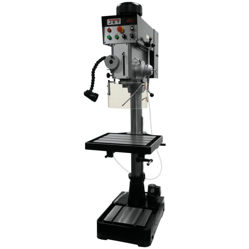 20″ EVS Geared Head Drill Press With Tapping & Power Downfeed – 460V