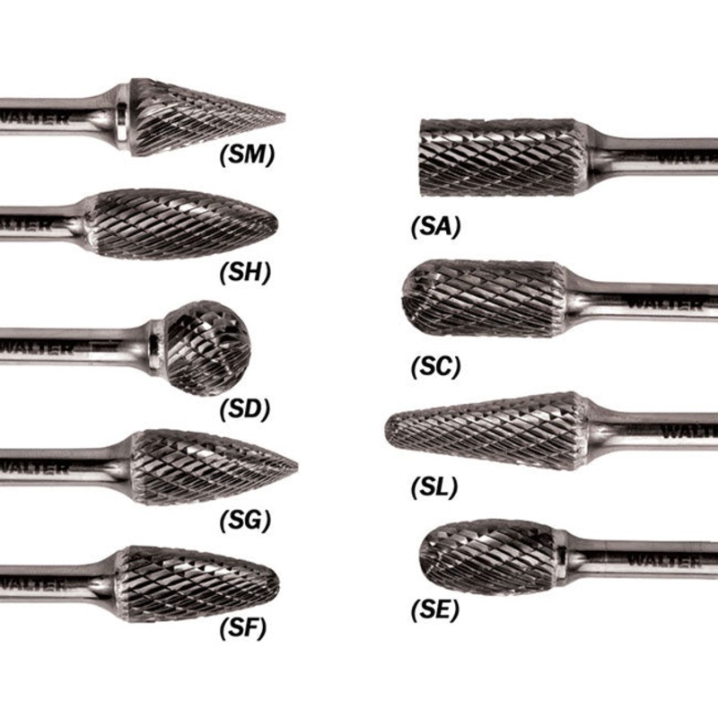 1/4″ Shank, Aluminum and Soft Metals Cylindrical (SB) 3/8