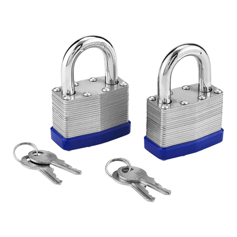 HFT 2 in. Keyed-Alike Padlocks, 2 Pack