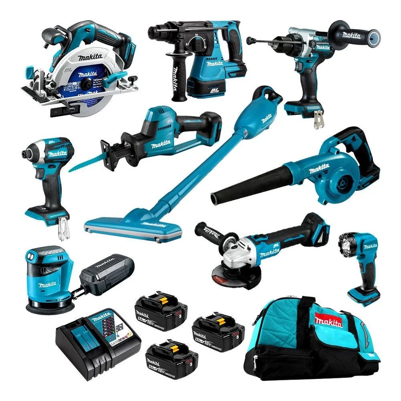 18V BRUSHLESS 10 PIECE COMBO LI-ION (L) Makita