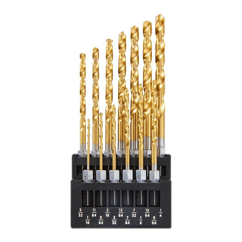 WARRIOR Titanium Hex Shank Drill Bit Set, 13-Piece