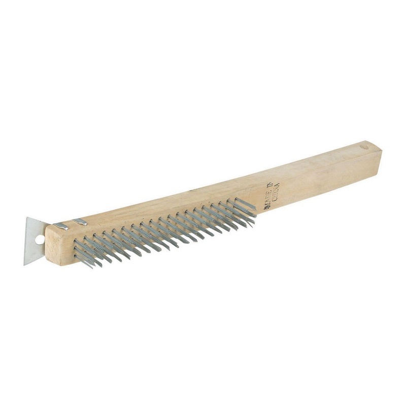 Wire Brush with Scraper