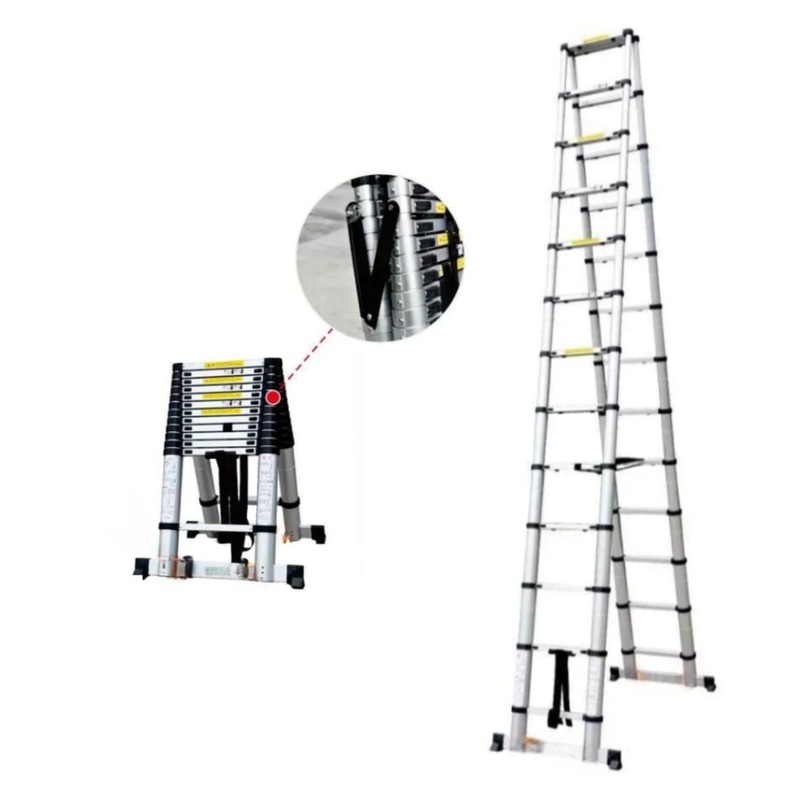 XG Double Side Telescopic Ladder | Model : L-XG130A 9+9 Steps (L-XG130A26)