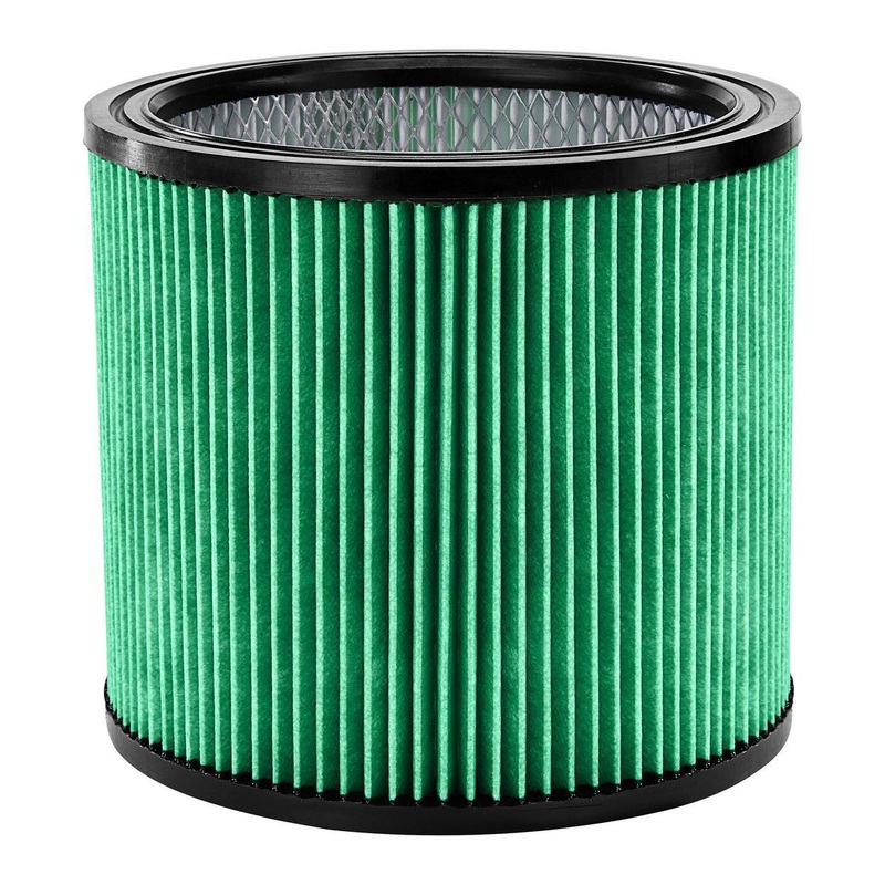 BAUER HEPA Five Layer Wet/Dry Vacuum Replacement Filter for BAUER Vacuums Five Gallons and Larger