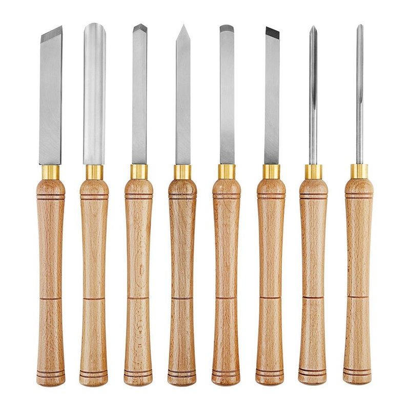 CENTRAL MACHINERY Wood Lathe Chisel Set, 8-Piece