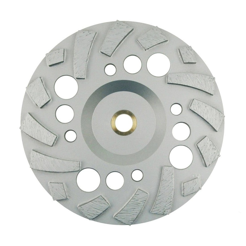 7 Inch Flat Grinding Cups, Staggered Segments 7″ 7/8″-5/8″