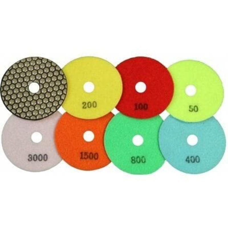 4″ Premium Dry Polishing Pads 50