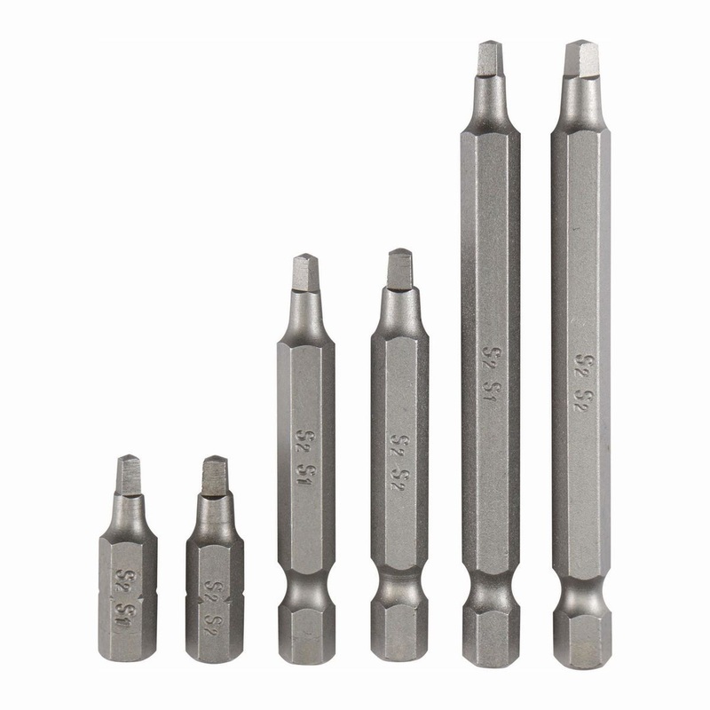 WARRIOR Square Bit Assorted Set, 6 Piece