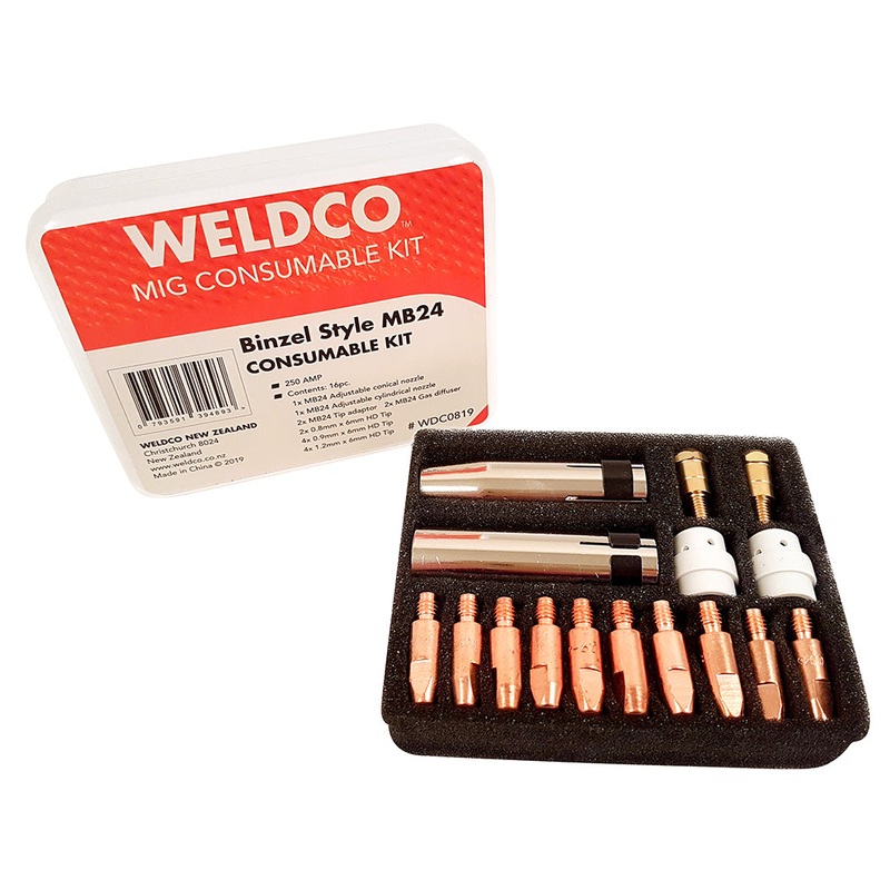 Weldco MIG Torch Consumable Kit – Binzel Style MB24 Default