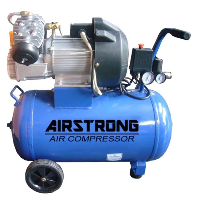 Airstrong 3Hp 50L 2 Cylinder Direct Air Compressor Export set | Model : AS3050V