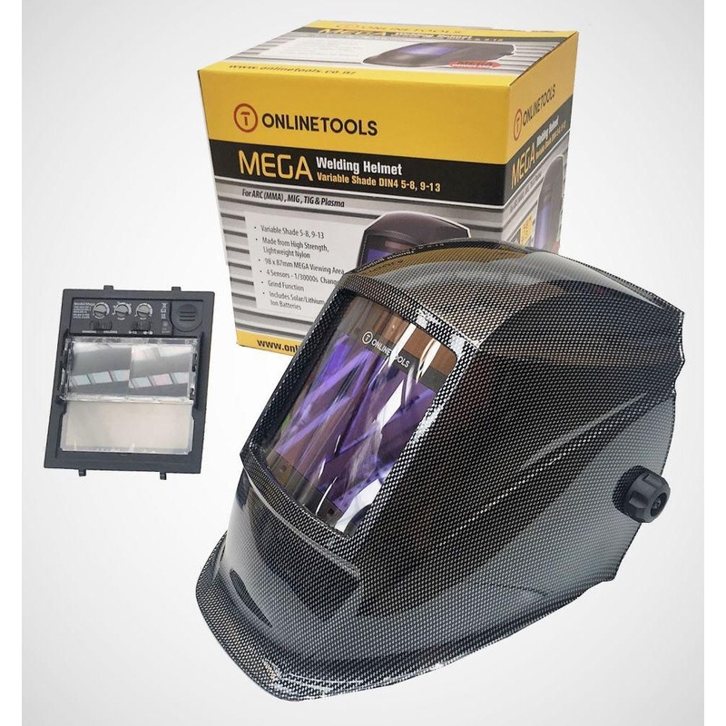Welding Helmet 4 SEN  MEGA VIEW Carbon Fibre TRUE COLOR Default