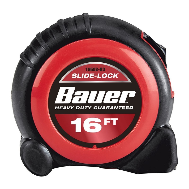 BAUER 16 ft. x 3/4 in. Slide-Lock Tape Measure