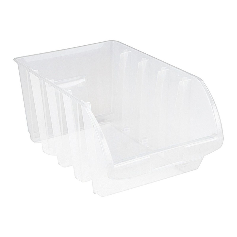 YUKON Clear Stacking Bin, Large