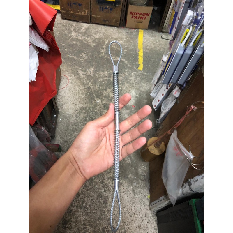 Wire Rope W/Spring 3Mm (Cable Sock) 370Mm | Model : WR-SPRING