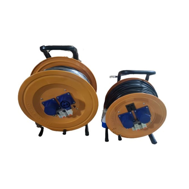 YEBAO Industrial Cable Reel with Double Socket & MCB | Size: 1.5X25M , 2.5X50M | Model : ECR-YB 25M (ECR-YB1.5-25M)