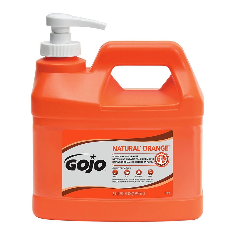 GOJO 1/2 Gallon Pump Bottle NATURAL ORANGE Pumice Hand Cleaner