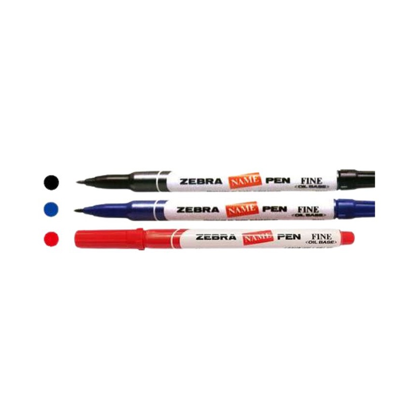 Zebra Name Pen – (10pc/box) | Model : MK-ZN Black