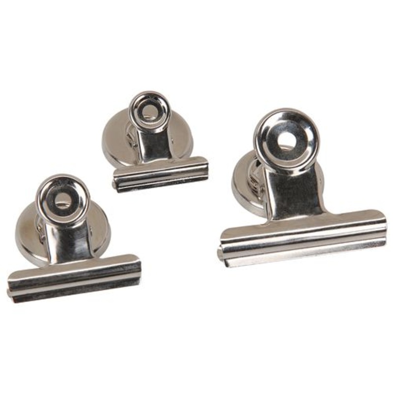PITTSBURGH Magnetic Bulldog Clip Set, 3 Piece