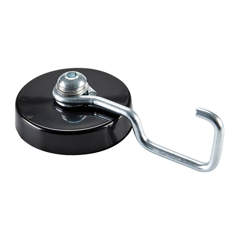 U.S. GENERAL 25 lb. Magnetic Hook, Black