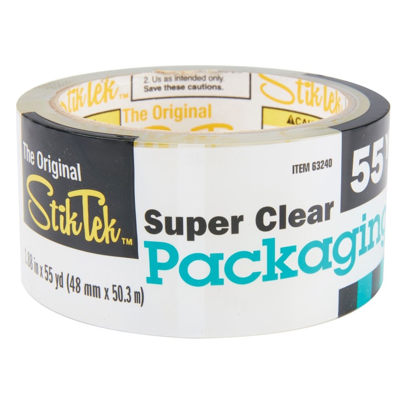 STIKTEK 55 yds. x 1.88 in. Clear Packaging Tape