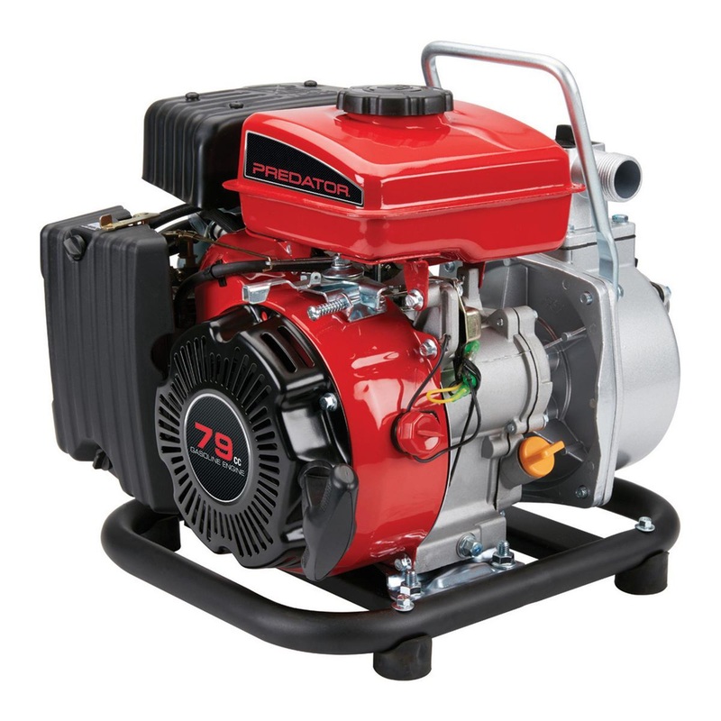PREDATOR 1 in., 79cc Gasoline Engine Clear Water Pump, 35 GPM