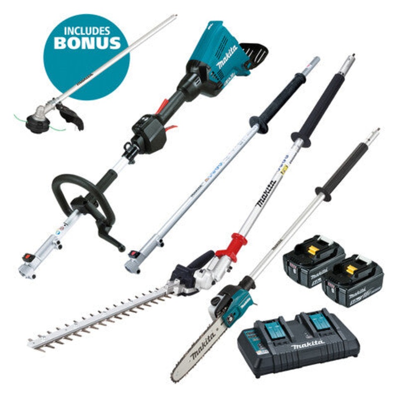 18Vx2 Brushless Multi-Function Powerhead Kit “Bonus Line trimmer included” DUX60PSHPT2-B Makita