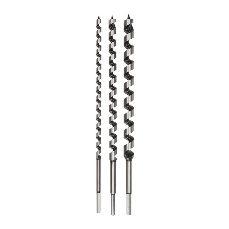 WARRIOR 18 in. Ship Auger Bit Set, 3-Piece