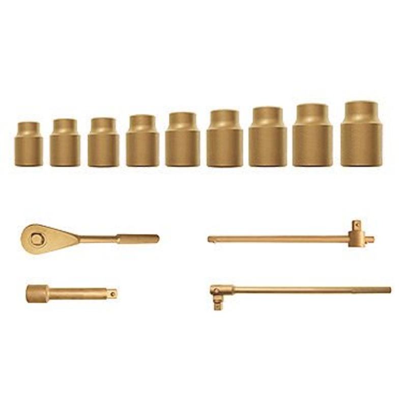 15-Piece Kit – Regular Sockets, 6-Point, 1/4″ Drive