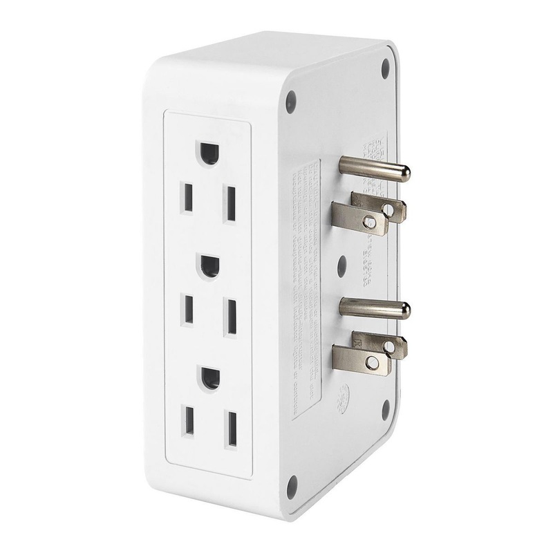 VANGUARD 6 Outlet, 3-Prong Side Entry Tap, White