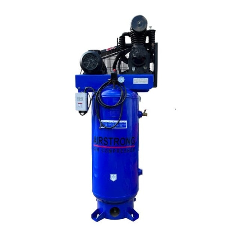 Airstrong 5.5hp 250L 12 Bar 2 Stage 3 Phase Vertical Air Compressor | Model : ASTS55-250V-5.5