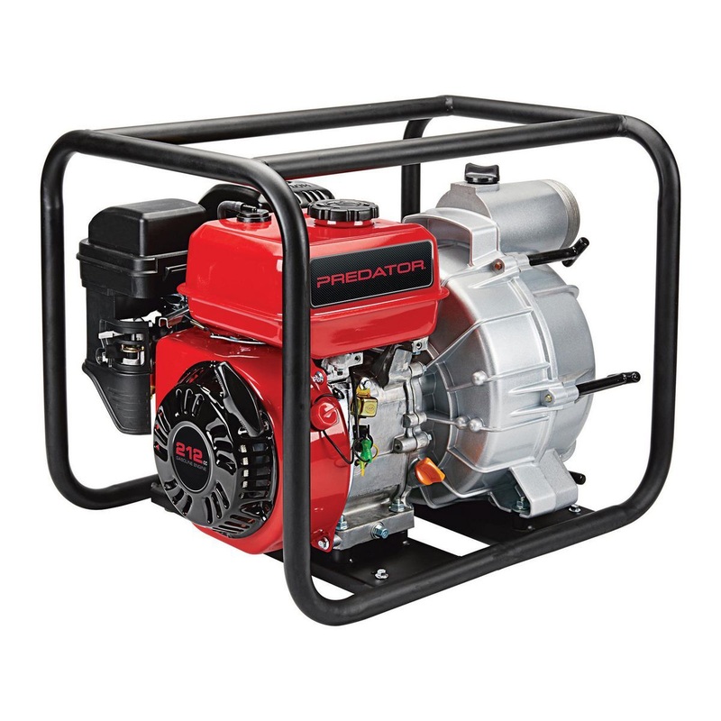 PREDATOR 3 in. 212cc Gasoline Engine Semi-Trash Water Pump – 290 GPM