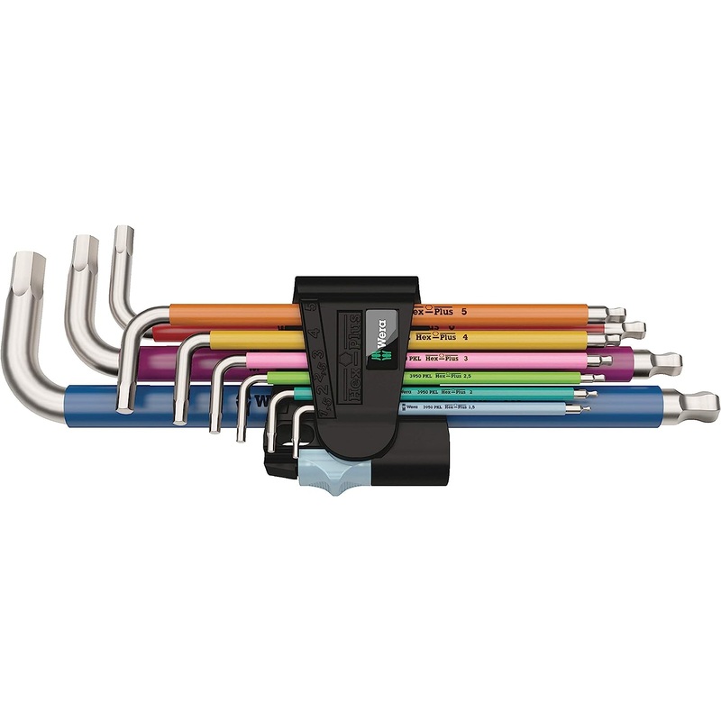Wera Set of keys in L 3950 SPKL/9 SM stainless steel