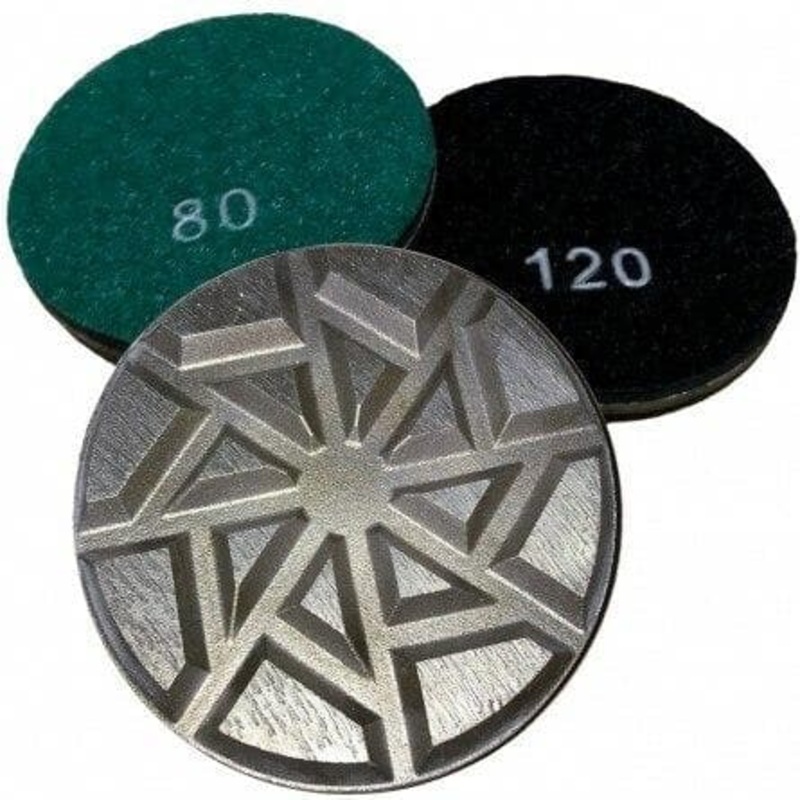 3″ Metal Transition Grinding Pucks 80 Grit