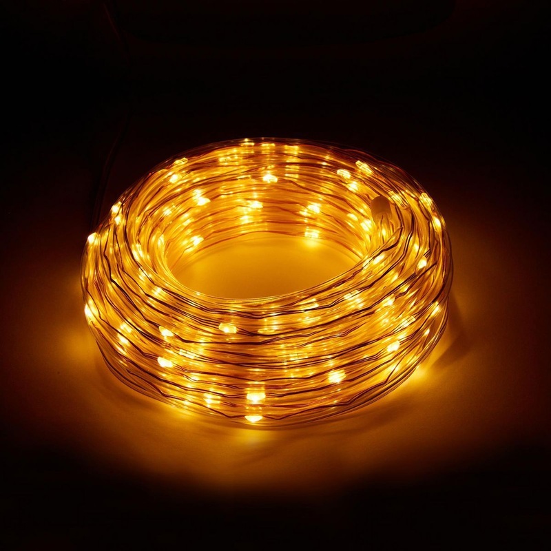 LUMINAR OUTDOOR 72 ft. Warm White Solar Rope Light