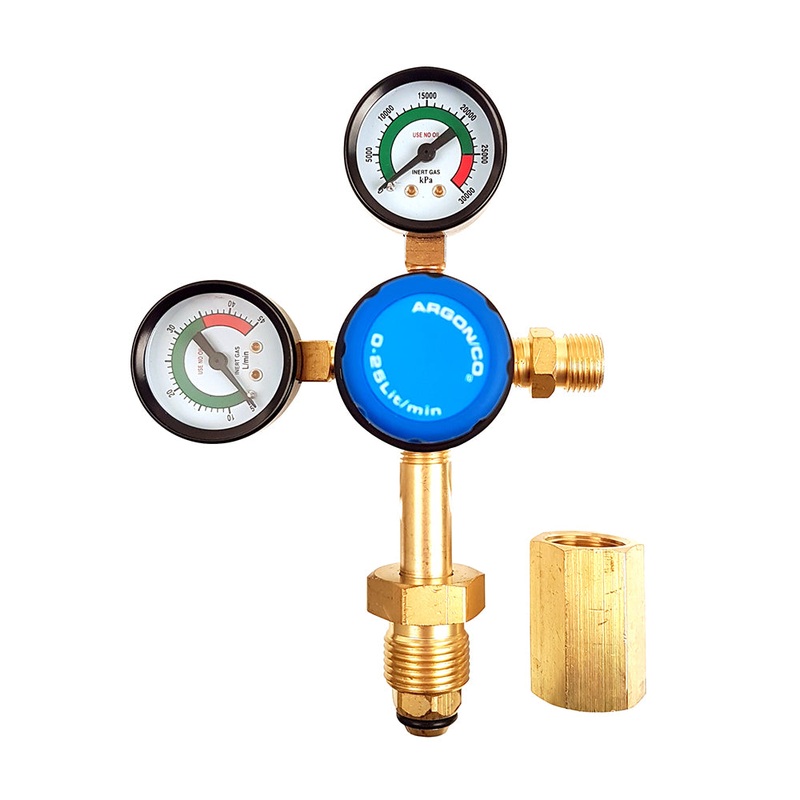 Weldco Argon Regulator with CO2 Adaptor Default