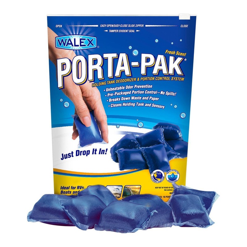 WALEX PORTA-PAK Fresh Scent Holding Tank Deodorizer, 10-Pack