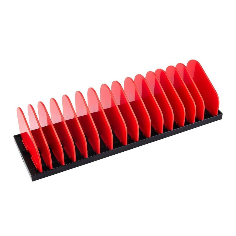 U.S. GENERAL 15 Compartment Adjustable Plier Rack