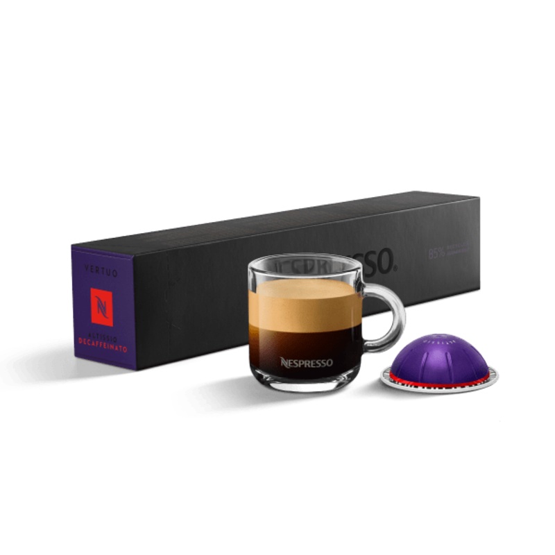 Nespresso VertuoLine Espresso Medium Roast Altissio Coffee Capsules – 10 Coffee Pods
