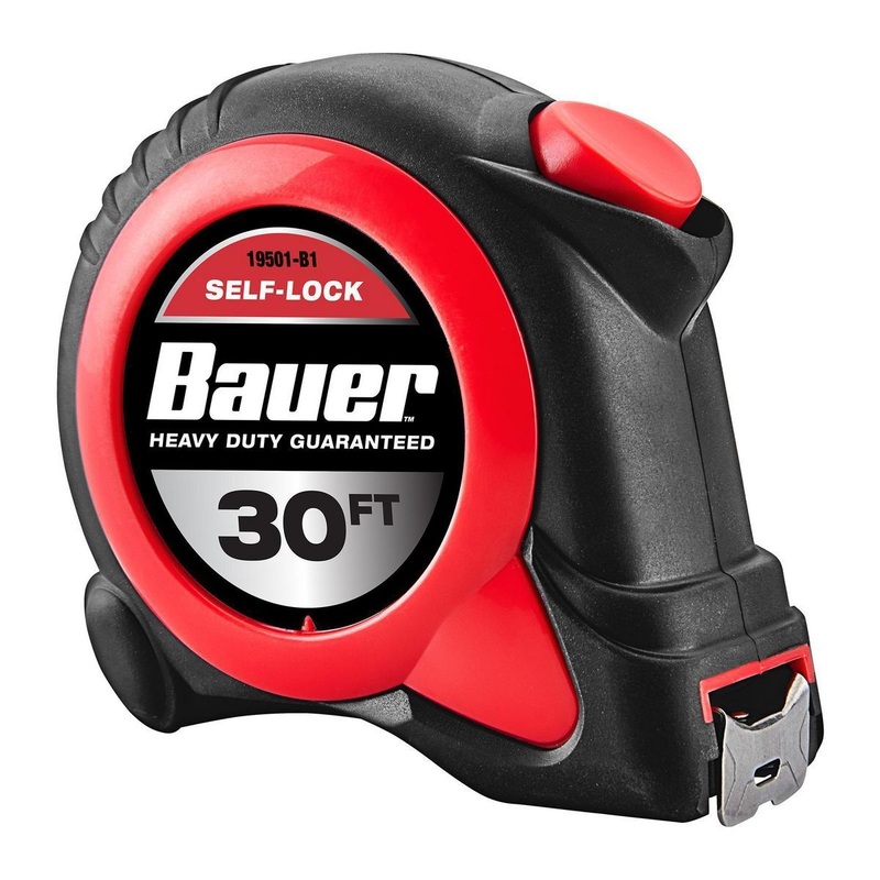 BAUER 30 ft. x 1 in. Self-Locking Tape Measure
