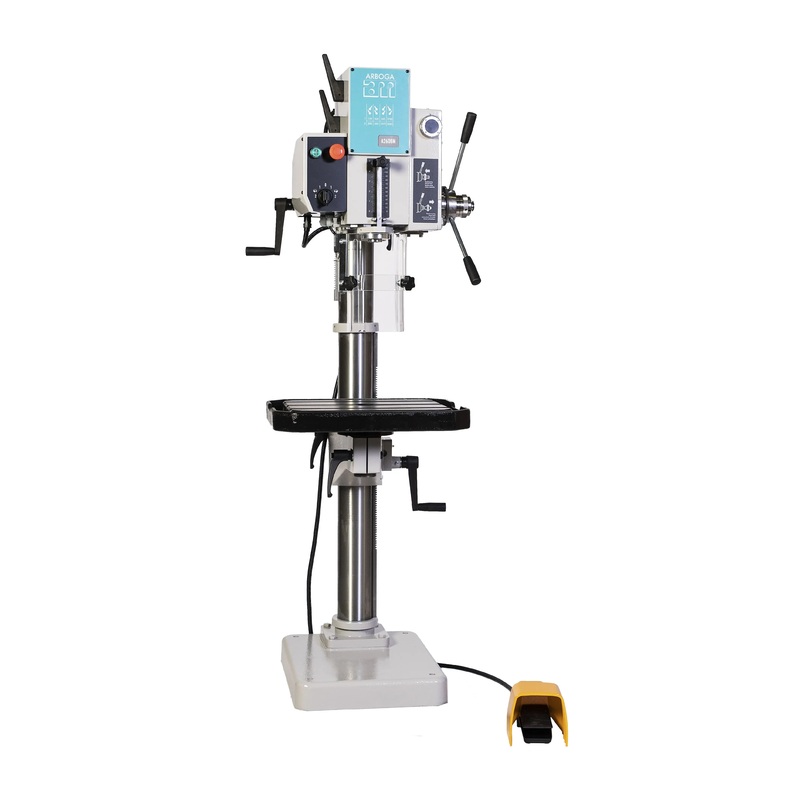 20″ Gear Head Drill Press with Foot Reversing Switch & Power Feed (230V 3 Phase)