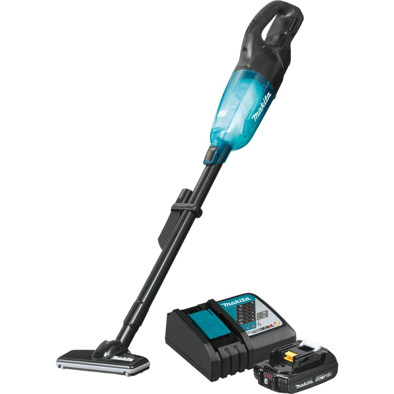 18V LXT Lithiumion Compact Brushless Cordless Vacuum Kit, Trigger w/ Lock (2.0Ah) Black – Kit