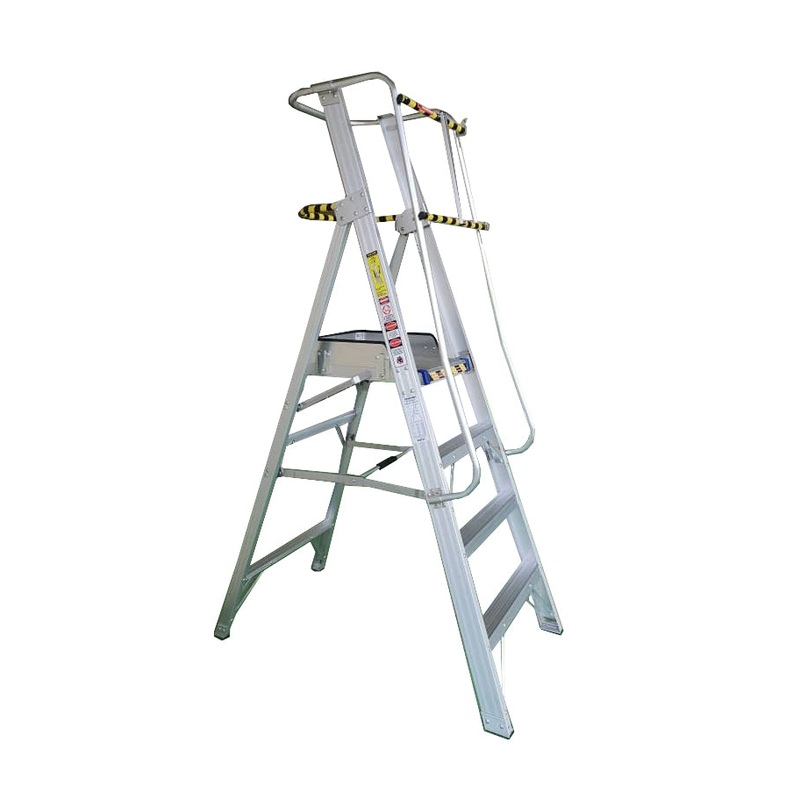 XG Aluminium Platform Ladder with Handle & Toe Box, Sizes : 4 Steps to 8 Steps | Model : L-XG152EAD 4 Steps